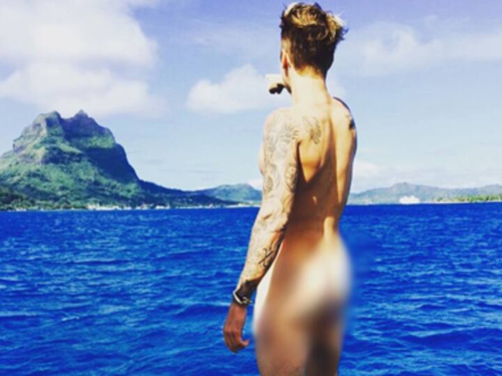 Justin Bieber becomes the butt of all jokes when he decides to bare it all