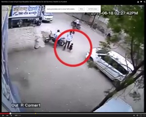 Three-year old becomes media darling after surviving being run over by car Three-year old becomes media darling after surviving being run over by car