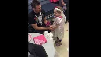 A four-year-old cancer patient has wish fulfilled, gets to 'marry' favourite nurse