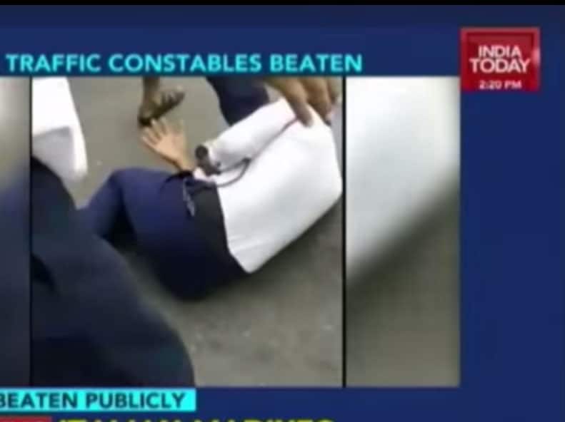 A screenshot from the footage from the India TV news report. Courtesy-youtube.com
