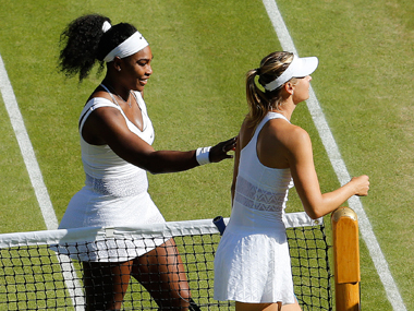 Wimbledon: Serena Williams downs Sharapova again to set up title clash with Muguruza Wimbledon: Serena Williams downs Sharapova again to set up title clash with Muguruza