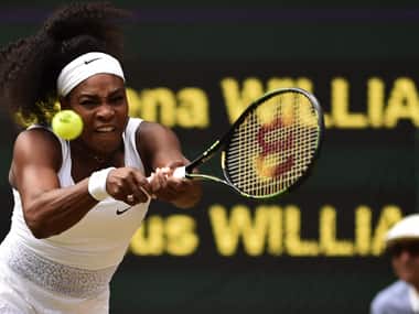 Serena Williams was in irresistible form against elder sister Venus. AFP Photos.