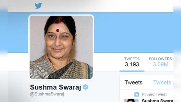 Why has Sushma Swaraj removed 'Foreign Minister' from her Twitter bio?