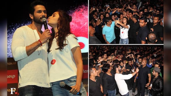 Shaandaar Shahid Kapoor and Alia Bhatt promote their upcoming film with fans