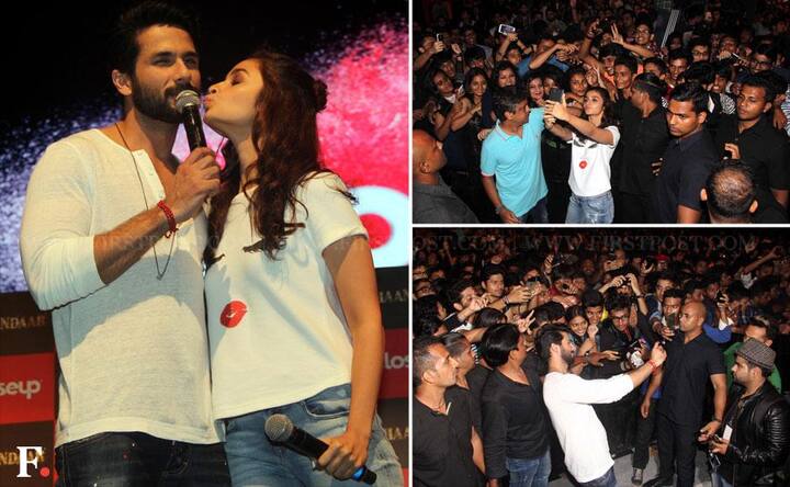 Shaandaar Shahid Kapoor and Alia Bhatt promote their upcoming film with fans Shaandaar Shahid Kapoor and Alia Bhatt promote their upcoming film with fans