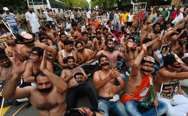 Shirtless for Sumitra: The Congress party's semi-naked plan to intimidate the speaker