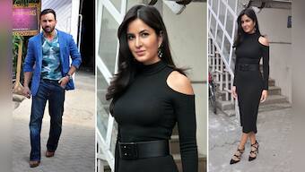 Phantom stars Saif Ali Khan, Katrina Kaif strike a pose at Mumbai studio