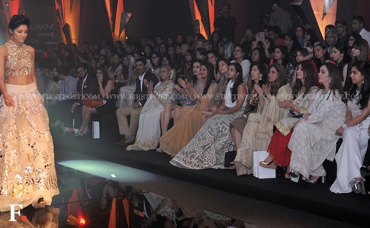 A shimmery night: Lakme Fashion Week opening show by Abu Jani and Sandeep Khosla 