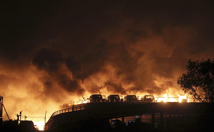 112 killed, over 700 hurt as huge blasts rock Chinese port city Tianjin