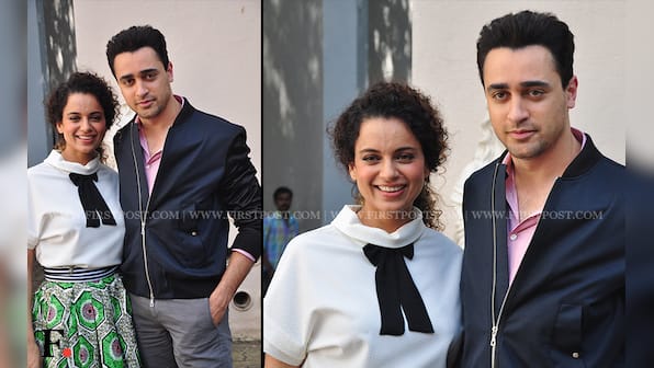Quirky Kangana Ranaut, elegant Imran Khan step out in style to promote Katti Batti