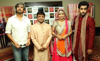 Vijay Raaz, Rajpal Yadav up the funny quotient at Baankey Ki Crazy Baraat promotion in Delhi
