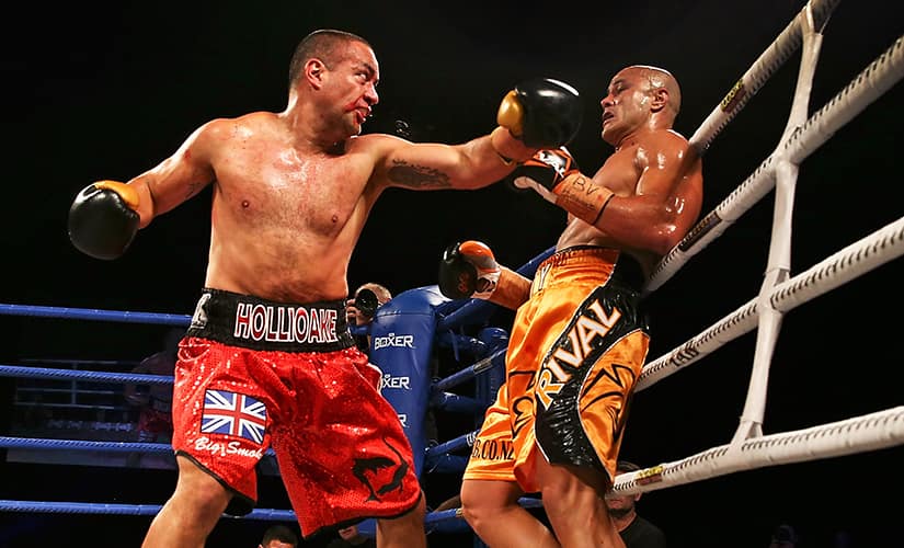 Adam Hollioake in action during Super8 Fight Night at Horncastle Arena. Getty Images 