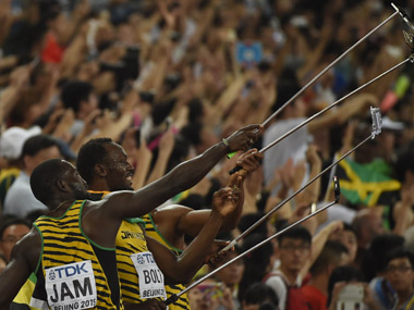 Usain Bolt strikes third gold as bungling USA get disqualified in 4x100m relay Usain Bolt strikes third gold as bungling USA get disqualified in 4x100m relay