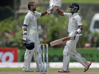 Sri Lanka vs India: Dhawan, Kohli centuries put India in driver's seat on day two Sri Lanka vs India: Dhawan, Kohli centuries put India in driver's seat on day two
