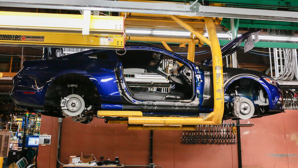 Right-hand drive Mustangs start rolling out of Ford's North American facility Right-hand drive Mustangs start rolling out of Ford's North American facility