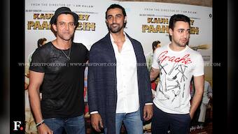 Spotted: Hrithik Roshan, Imran Khan and Kunal Kapoor at screening of Kaun Kitney Paani Mein