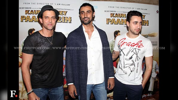 Spotted: Hrithik Roshan, Imran Khan and Kunal Kapoor at screening of Kaun Kitney Paani Mein