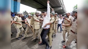 Amid strike, police fires teargas to disperse pro-AIIMS protesters in Jammu
