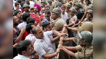 Protests erupt in J&K after burial of militants, hoisting of Pak flag near CM Mufti's residence