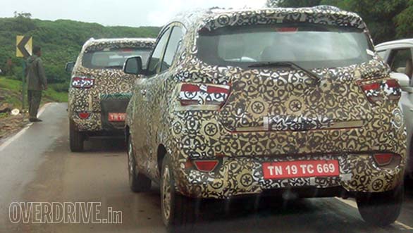 Spied: Mahindra S101 in near production form testing in India Spied: Mahindra S101 in near production form testing in India