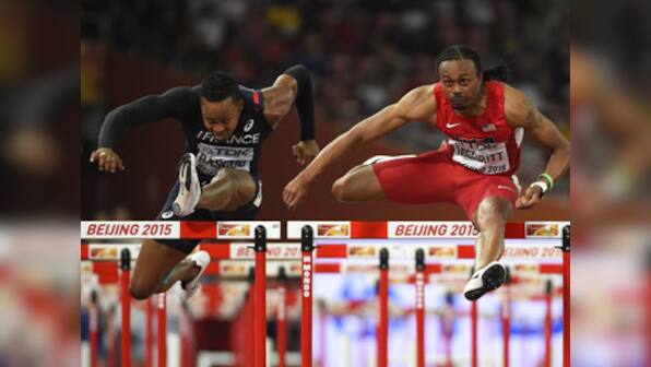 American Merritt wins 110m hurdles bronze with kidney functioning 'under 20 percent'
