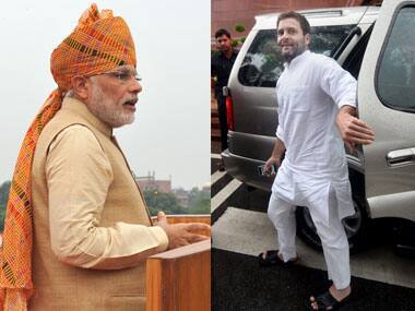 Narendra Modi and Rahul Gandhi. PTI
