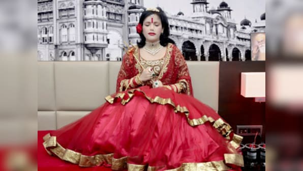 Now, Radhe Maa in trouble for carrying trishul at airport