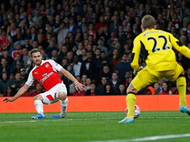 File image of Aaron Ramsey. Reuters
