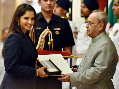 Sania conferred Khel Ratna; shooter Jitu Rai, gymnast Dipa Karmakar among Arjuna Awardees Sania conferred Khel Ratna; shooter Jitu Rai, gymnast Dipa Karmakar among Arjuna Awardees