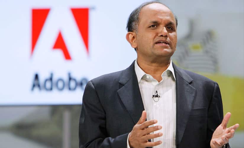 Shantanu Nareayen, president and CEO of Adobe. Reuters