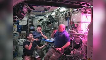 ‘One small bite for man’: Astronauts eat first 'awesome' space-grown vegetable