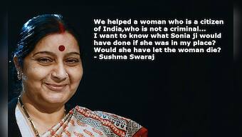 Of bytes, theatrics, death and eloquence: Sonia-Sushma skirmish escalates into war of words between BJP and Congress