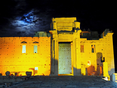 Islamic State destroys part of Palmyra's iconic Temple of Bel: Activists Islamic State destroys part of Palmyra's iconic Temple of Bel: Activists