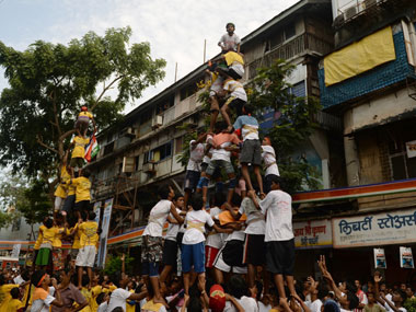 On Krishna Janmashtami, safety comes second to human pyramid politics for Dahi Handi organisers On Krishna Janmashtami, safety comes second to human pyramid politics for Dahi Handi organisers