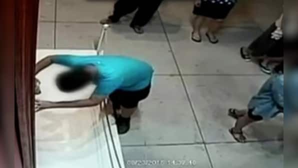 Boy punches $2 million-dollar oil painting in Taiwan