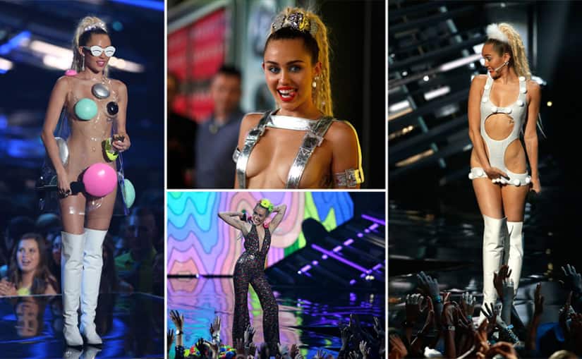 Miley Cyrus at the 2015 MTV VMA awards. Reuters