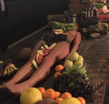 Sydney bar turns naked women into fruit platters, and they are not alone!