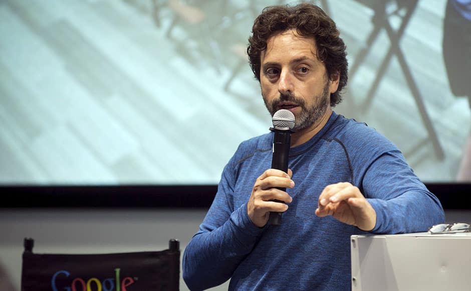 Google co-founder Sergey Brin takes questions from the media following presentations at a media preview of Google's prototype autonomous vehicles in Moutain View, California September 29, 2015. REUTERS