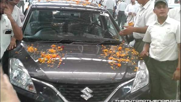 Maruti Suzuki begin production of the new Baleno hatchback at Manesar