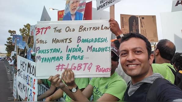 Booed, shoved, roughed up: Gay activist experiences ugly side of Silicon Valley welcome for PM Modi