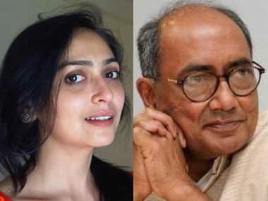Amrita Rai and Digvijaya Singh. 