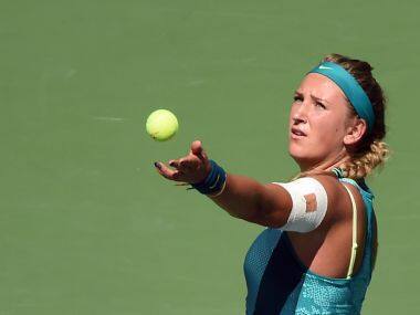 Viktoria Azarenka booked her place in the quarter-finals with a straight set win. AFP