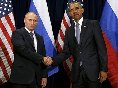 US President Barack Obama and Putin. Reuters