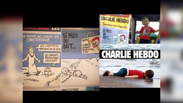 Dear Charlie Hebdo, is cartoon on a dead baby really satire? French magazine faces legal action