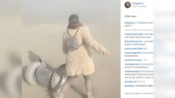 Watch: Katy Perry tries and fails to ride a Segway