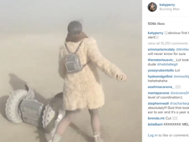 Watch: Katy Perry tries and fails to ride a Segway Watch: Katy Perry tries and fails to ride a Segway