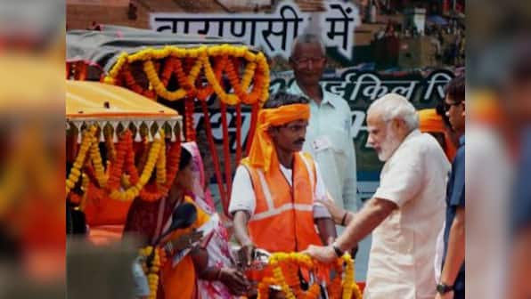 In Varanasi, PM Modi slams Congress for failing poor on 'garibi hatao' slogan