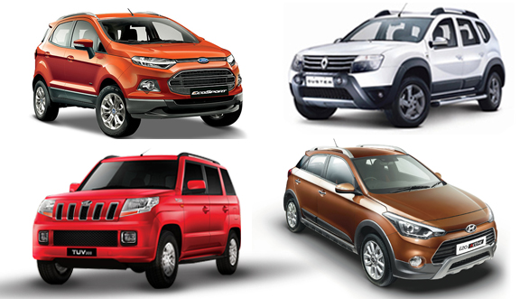 Spec comparo: Mahindra TUV300 vs Ford EcoSport vs Renault Duster vs Hyundai i20 Active Spec comparo: Mahindra TUV300 vs Ford EcoSport vs Renault Duster vs Hyundai i20 Active
