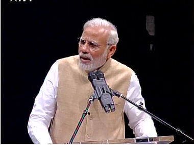 In US speech, PM Modi takes jibe at corruption in UPA with 'damaad' jibe In US speech, PM Modi takes jibe at corruption in UPA with 'damaad' jibe