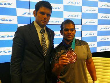 Narsingh with JSW's Moustafa Ghouse. Firstpost